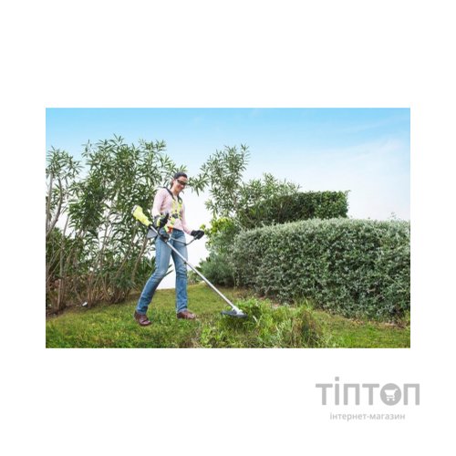 Тример садовий Ryobi ONE+ RBC18X20B4F, акумуляторний, 18В, АКБ 1х4Ач, диск/ліска. (5133003713)