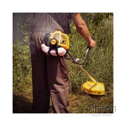 Тример садовий Sigma бензиновий 2.4кВт 43.0см, жорсткий вал U-ручка (5612601)