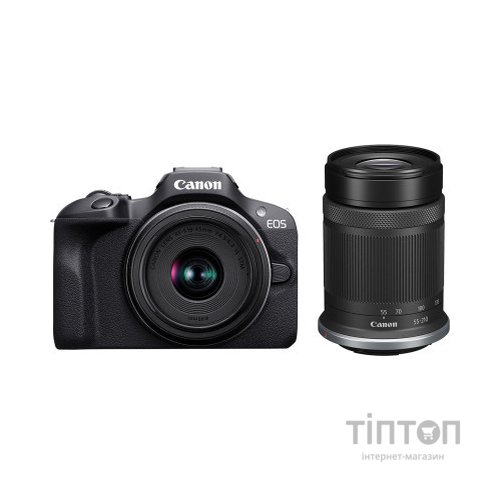 Цифровий фотоапарат Canon EOS R100 + 18-45 IS STM + 55-210 f/5.0-7.1 IS STM (6052C036)