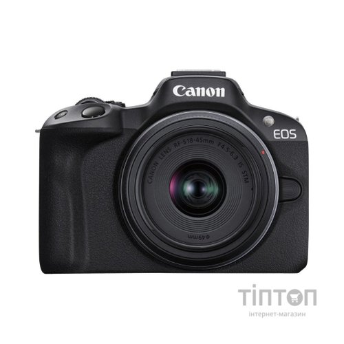 Цифровий фотоапарат Canon EOS R50 + RF-S 18-45 IS STM Black (5811C033)