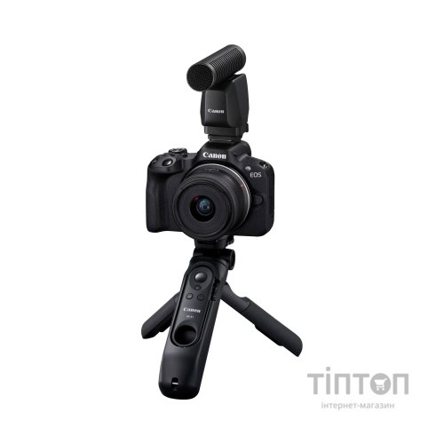 Цифровий фотоапарат Canon EOS R50 + RF-S 18-45 IS STM Black Creator Kit (5811C036)