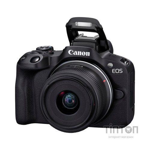 Цифровий фотоапарат Canon EOS R50 + RF-S 18-45 IS STM Black Creator Kit (5811C036)