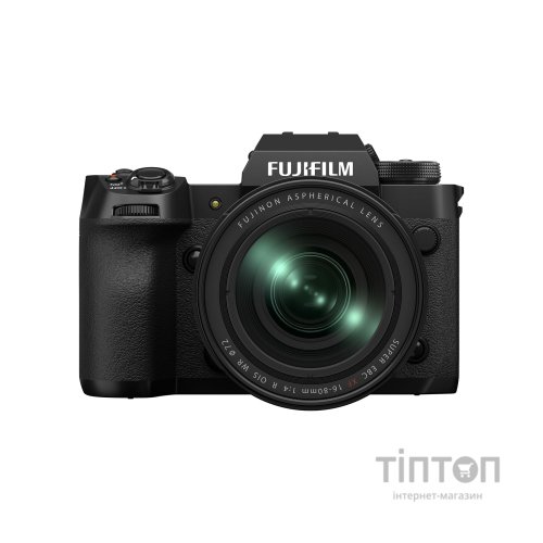 Цифровий фотоапарат Fujifilm X-H2 XF 16-80 F4 Kit Black (16781565)