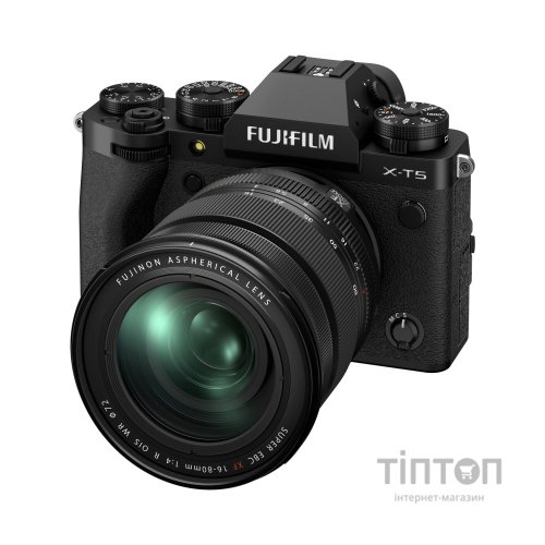 Цифровий фотоапарат Fujifilm X-T5 + XF 16-80 F4 Kit Black (16782571)