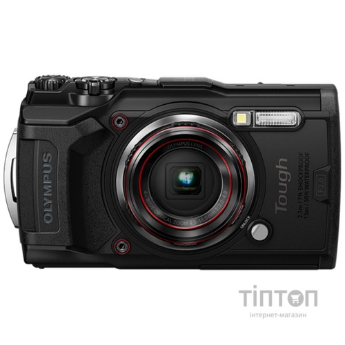 Цифровий фотоапарат OLYMPUS TG-6 Black (Waterproof - 15m; GPS; 4K; Wi-Fi) (V104210BE000)