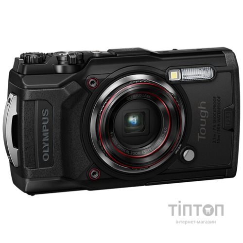 Цифровий фотоапарат OLYMPUS TG-6 Black (Waterproof - 15m; GPS; 4K; Wi-Fi) (V104210BE000)