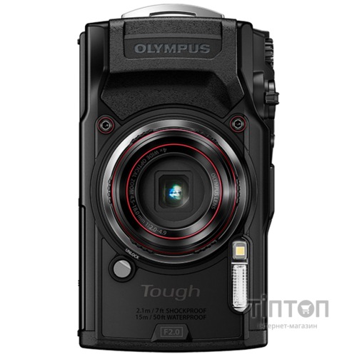 Цифровий фотоапарат OLYMPUS TG-6 Black (Waterproof - 15m; GPS; 4K; Wi-Fi) (V104210BE000)