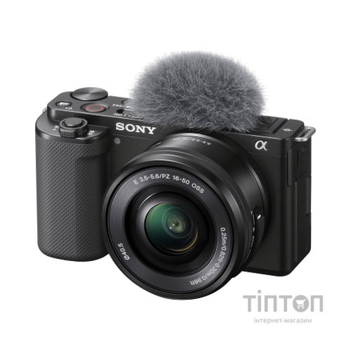 Цифровий фотоапарат Sony Alpha ZV-E10 kit 16-50mm Black (ZVE10LB.CEC)
