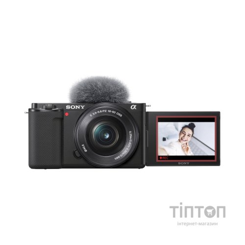 Цифровий фотоапарат Sony Alpha ZV-E10 kit 16-50mm Black (ZVE10LB.CEC)