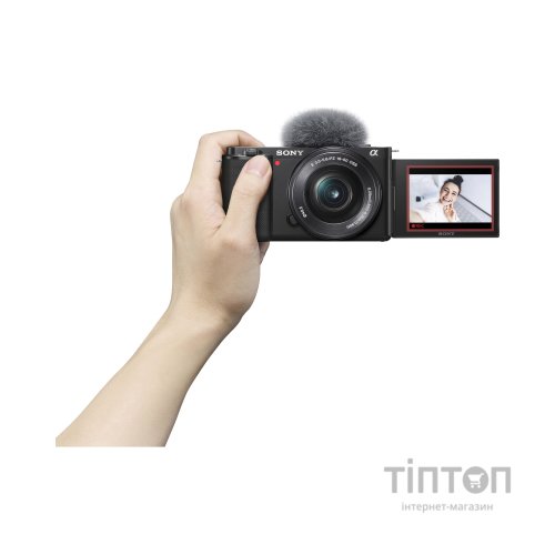Цифровий фотоапарат Sony Alpha ZV-E10 kit 16-50mm Black (ZVE10LB.CEC)