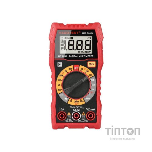 Цифровий мультиметр Habotest HT108L DC600V/10A, AC600V (HT108L)