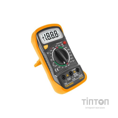 Цифровий мультиметр Tolsen 600В/10А LCD екран (38030)