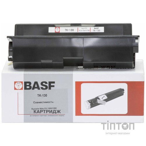 Туба-тонер BASF Kyocera Mita FS 1300 аналог TK-130 Black (BASF-KT-TK130)