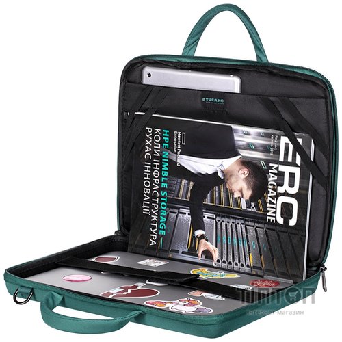 Сумка для ноутбука Tucano 14" Darkolor Green (BDA1314-V)