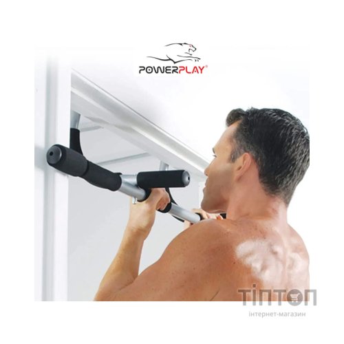 Турнік PowerPlay 4129 Pull Up Pro Black дверний багатофункціональний (PP_4129)