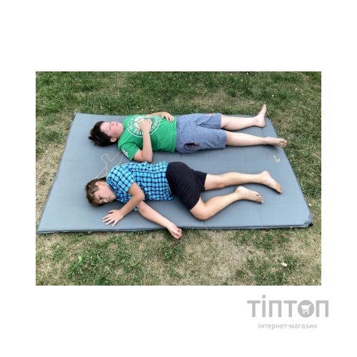 Туристичний килимок Easy Camp Self-inflating Siesta Mat Double 5 cm Grey (928482)