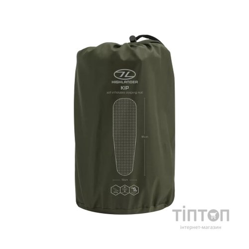 Туристичний килимок Highlander Kip Self-inflatable Sleeping Mat 3 cm Olive SM126-OG (929795)