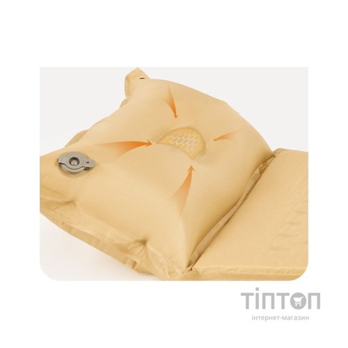 Туристичний килимок Naturehike CNH22DZ013 двомісний з подушкою 30 мм Yellow (6975641889601)