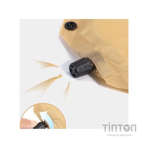 Туристичний килимок Naturehike CNH22DZ013 двомісний з подушкою 30 мм Yellow (6975641889601)