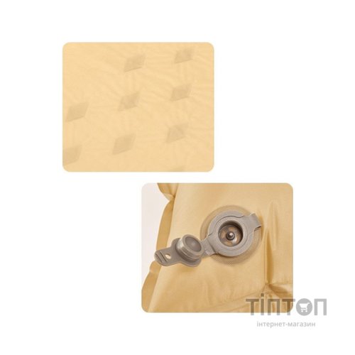 Туристичний килимок Naturehike CNH22DZ013 двомісний з подушкою 30 мм Yellow (6975641889601)