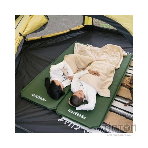 Туристичний килимок Naturehike NH20DZ003 50 мм Dark Green (6927595773680)