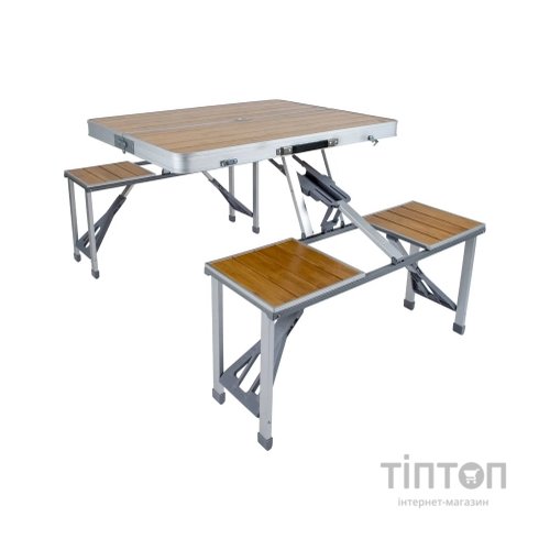 Туристичний стіл Bo-Camp Bamboo Brown/Silver (1404800)