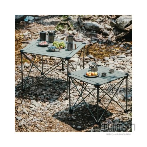 Туристичний стіл Naturehike CNK2450JJ013, L, алюміній, сірий (6976507663243)