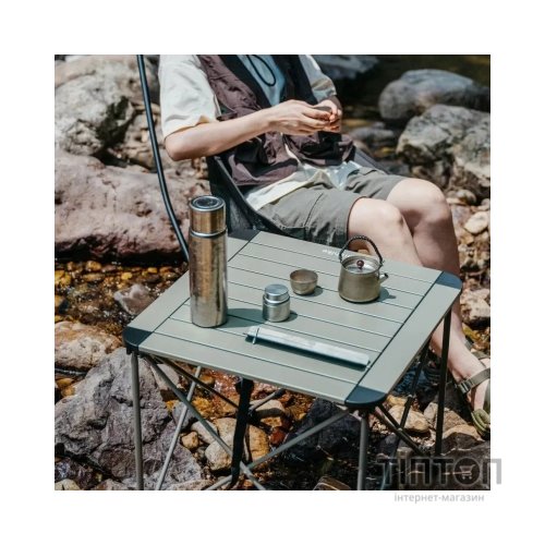 Туристичний стіл Naturehike CNK2450JJ013, M, алюміній, сірий (6976507663267)