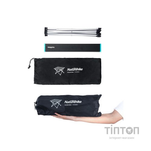 Туристичний стіл Naturehike NH19Z008-Z, алюміній, Розмір S, чорний (6927595737309)