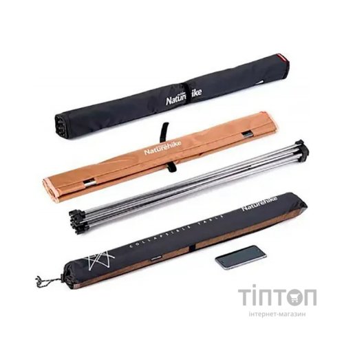 Туристичний стіл Naturehike NH20JJ020 L Aluminium Black (6927595763421)