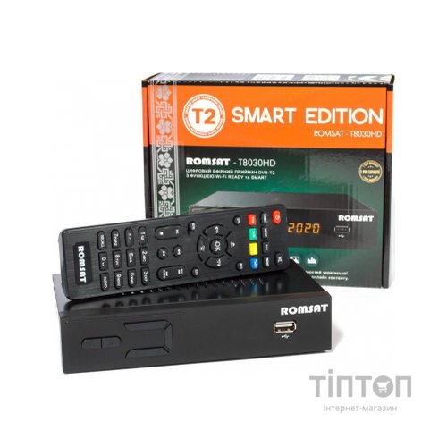 ТВ тюнер Romsat DVB-T, DVB-T2, DVB-C, чипсет GX3235S (T8030HD)