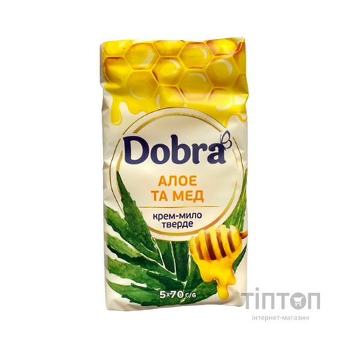 Тверде мило Dobra Алое та мед 5 х 70 г (4820195509180)