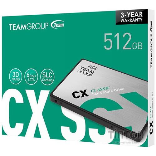Твердотільний накопичувач Team CX2 512GB (T253X6512G0C101)