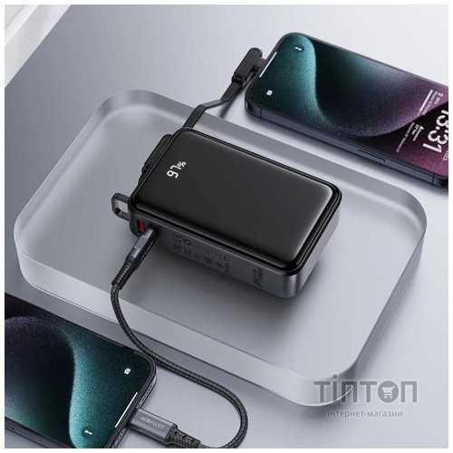 Універсальна мобільна батарея Acefast M14 20000mAh 22.5W Black (6974316283966)