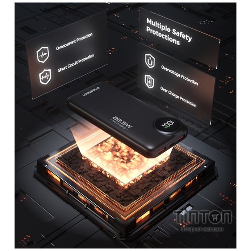 Універсальна мобільна батарея Choetech B791 10000mAh 22.5W Black