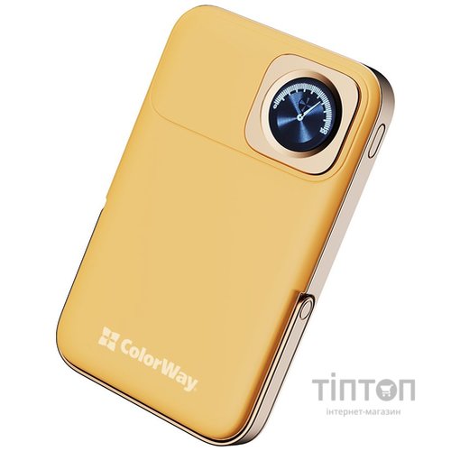 Батарея універсальна ColorWay 10 000 mAh PD/22.5W, 15W MagSafe & Watch Wireless Amber (CW-PB100LPA2Y-WPDD)