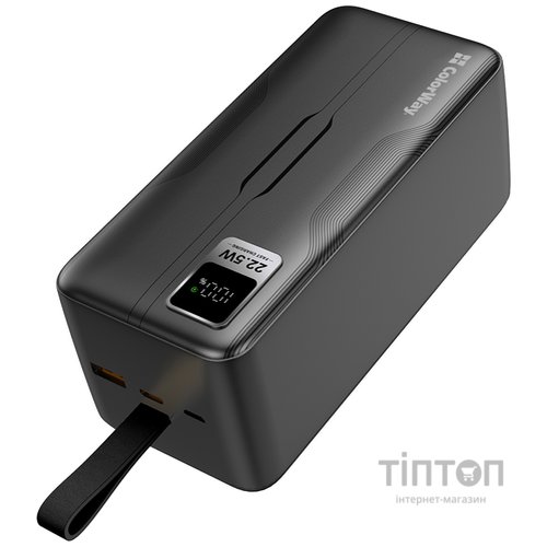 Універсальна мобільна батарея ColorWay Digital Display 50000mAh Black (CW-PB500LPC5BK-PDD)
