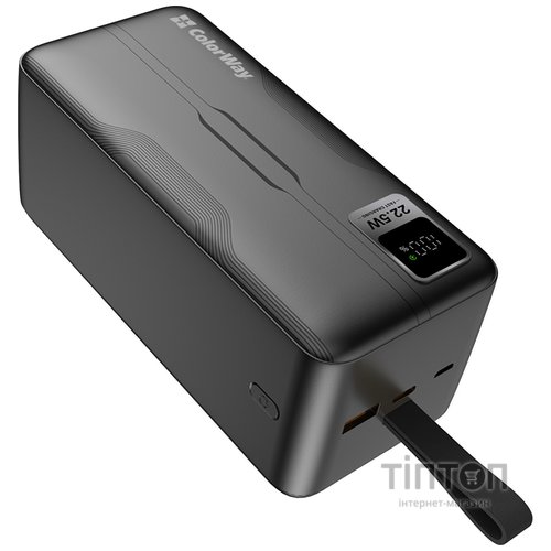 Універсальна мобільна батарея ColorWay Digital Display 50000mAh Black (CW-PB500LPC5BK-PDD)