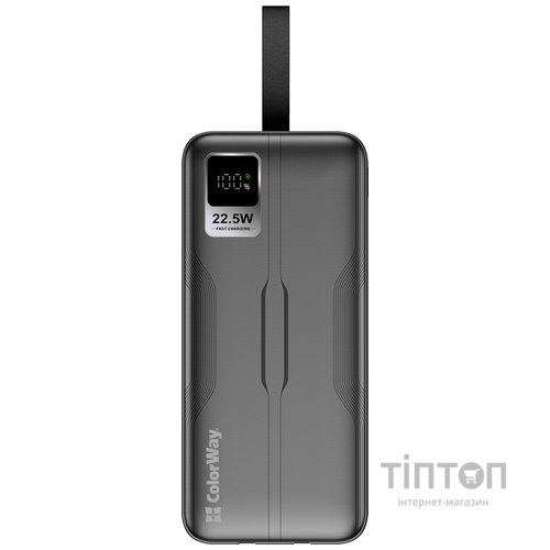 Універсальна мобільна батарея ColorWay Digital Display 50000mAh Black (CW-PB500LPC5BK-PDD)