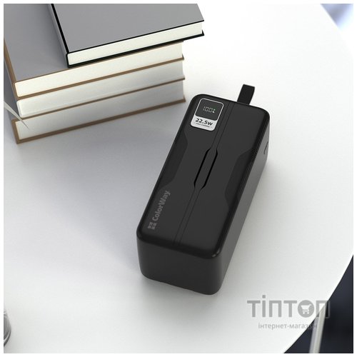 Універсальна мобільна батарея ColorWay Digital Display 50000mAh Black (CW-PB500LPC5BK-PDD)