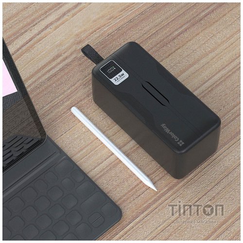Універсальна мобільна батарея ColorWay Digital Display 50000mAh Black (CW-PB500LPC5BK-PDD)
