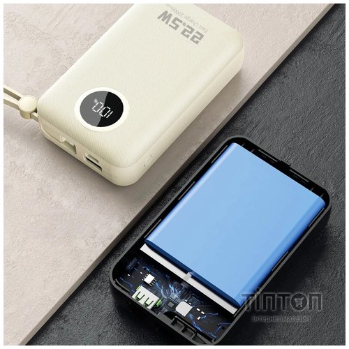 Універсальна мобільна батарея Dudao K14+ 20000mAh 22.5W Black (6977196680016)