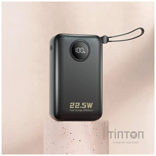 Універсальна мобільна батарея Dudao K14+ 20000mAh 22.5W Black (6977196680016)