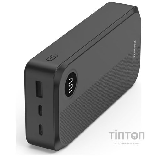 Універсальна мобільна батарея Hama 20000mAh 15W Black (00201755)