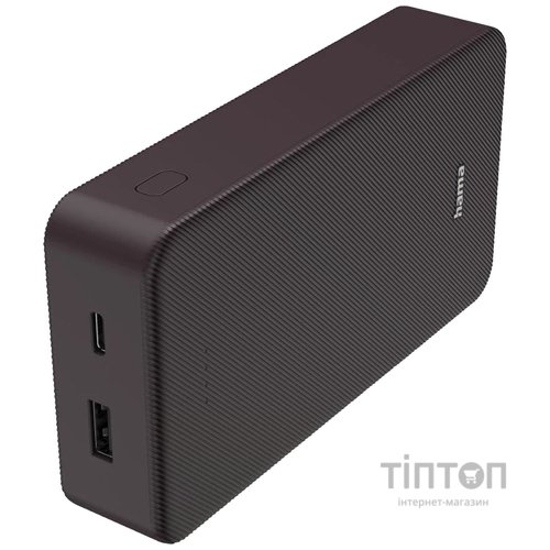 Універсальна мобільна батарея Hama 20000mAh 15W Plum (00201715)