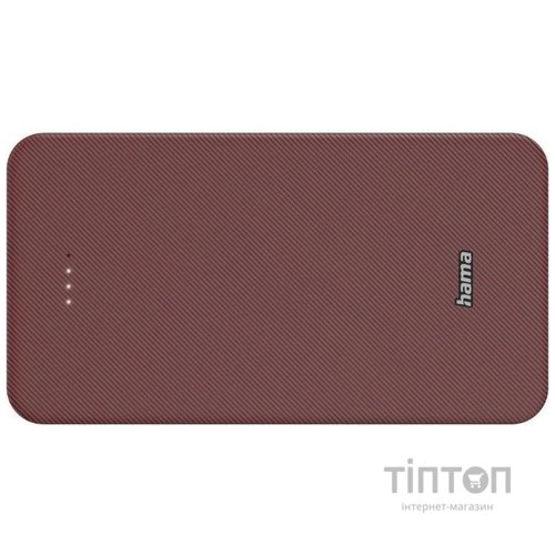 Універсальна мобільна батарея Hama 20000mAh 15W Red (00201717)