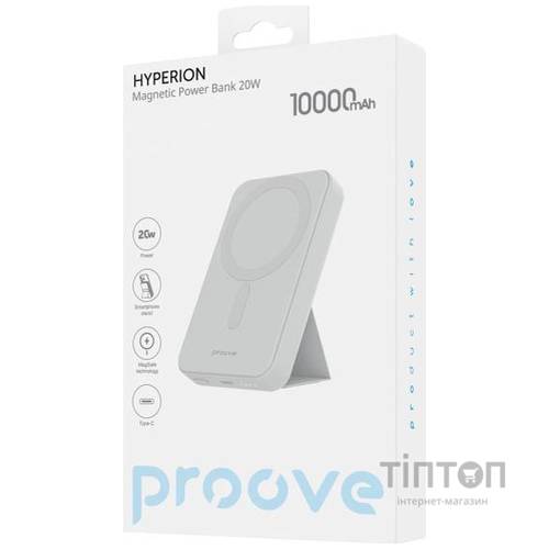 Універсальна мобільна батарея Proove Hyperion Qi 20W 10000mAh White (PBHN15020002)