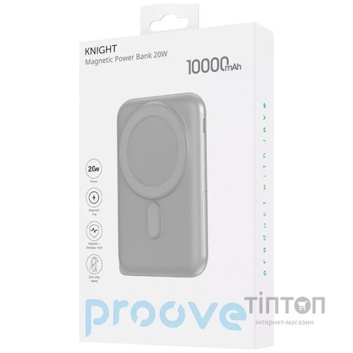 Універсальна мобільна батарея Proove Knight 20W 10000mAh Dark Gray (PBGI20012205)