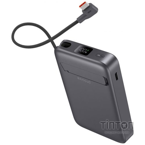 Універсальна мобільна батарея Proove OverPower 35W 10000mAh Qi2 Gray (PBOP35012105)