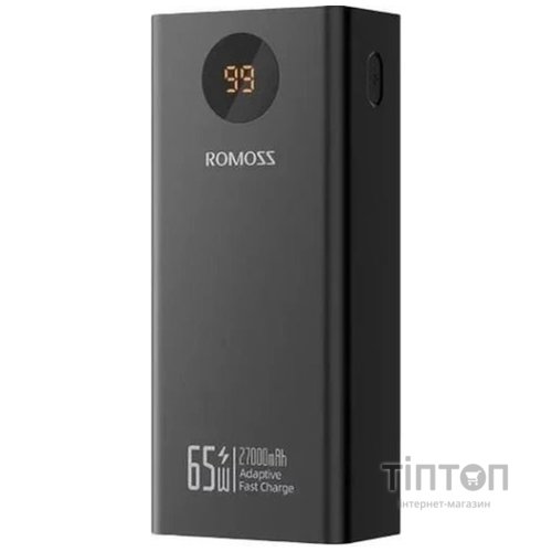 Універсальна мобільна батарея Romoss PEA27S Pro 27000mAh 65W Black (PEA27-282-2111H)